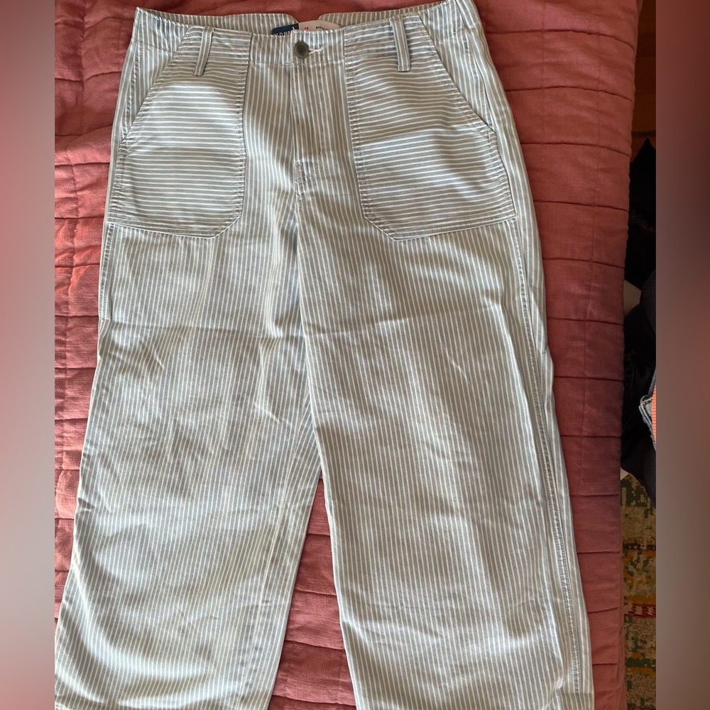 Old Navy Blue and White Striped Pants